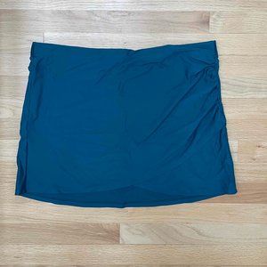 Summersalt Ruched Swim Skirt - Seaweed; 1X